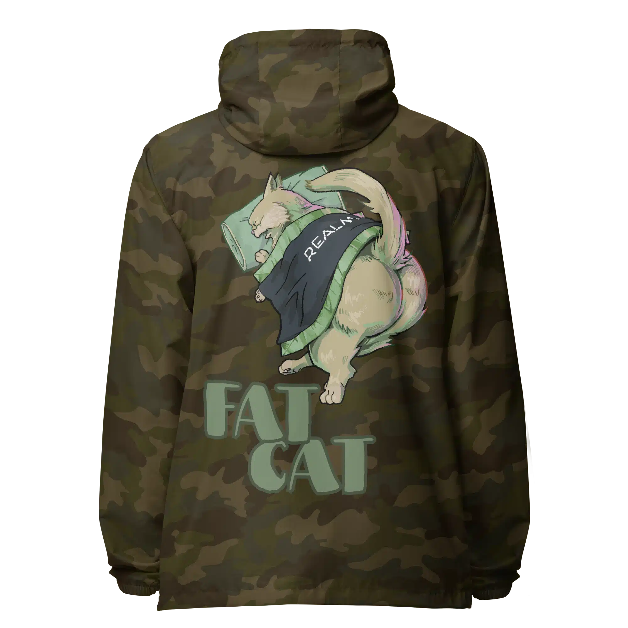 Fat Cat | Cultivart | Unisex Windbreaker