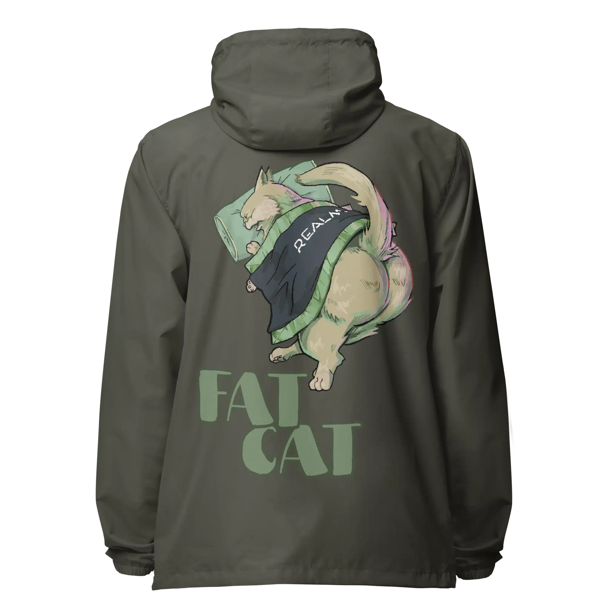 Fat Cat | Cultivart | Unisex Windbreaker